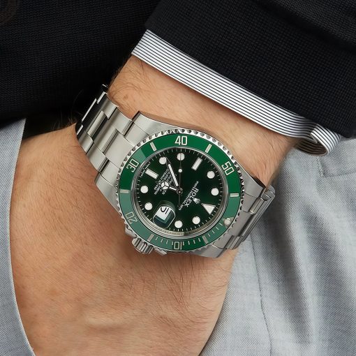 Luxury R*lex Submariner "Hulk" Green Dial 40mm/41mm Sapphire Crystal Luminous Stainless Steel Men's Watch 116610 - Image 2
