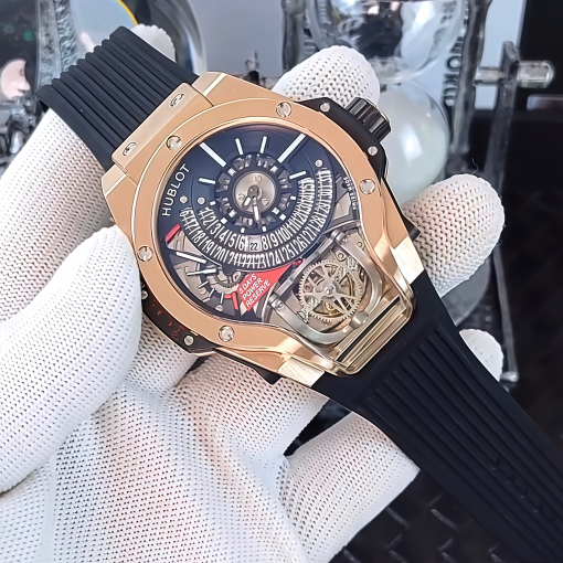 Warcraft Tonneau Multi-Function Skeleton Mechanical Quartz Men's Watch MP-09 - Image 3