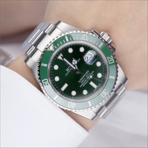 Luxury R*lex Submariner "Hulk" Green Dial 40mm/41mm Sapphire Crystal Luminous Stainless Steel Men's Watch 116610 - Image 3