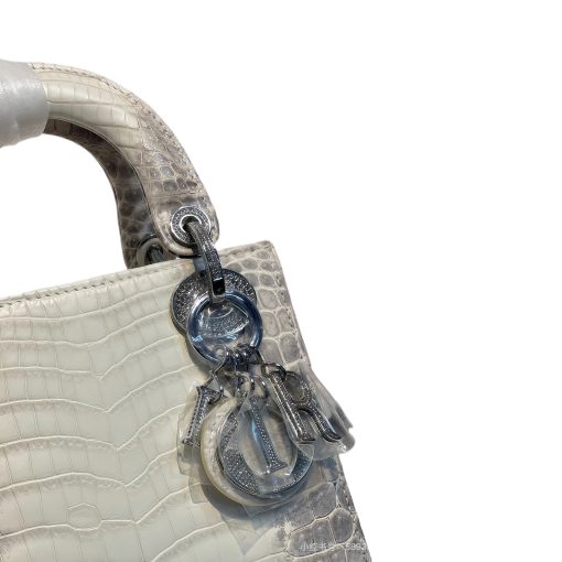 Himalaya Mini Lady Dior Bag in Calfskin with Embossed Gradient Pattern, Mini Crossbody Shoulder Bag for Women - Image 13