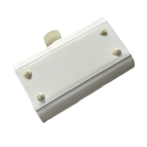 Delvau Snow White Brillant Box Leather Mini Bag - Image 9
