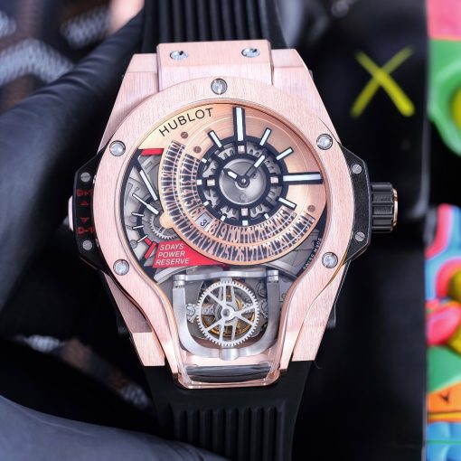 Warcraft Tonneau Multi-Function Skeleton Mechanical Quartz Men's Watch MP-09 - Image 4