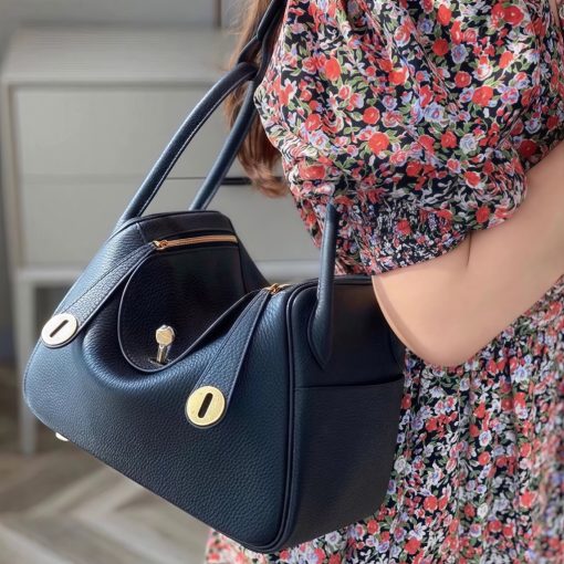 Haute Couture Lindy Mini 19cm - Semi-Handcrafted Waxed Thread TC Leather Bag with Gold Hardware (Shoulder/Crossbody/Hand Carry Women's Bag) - Image 2
