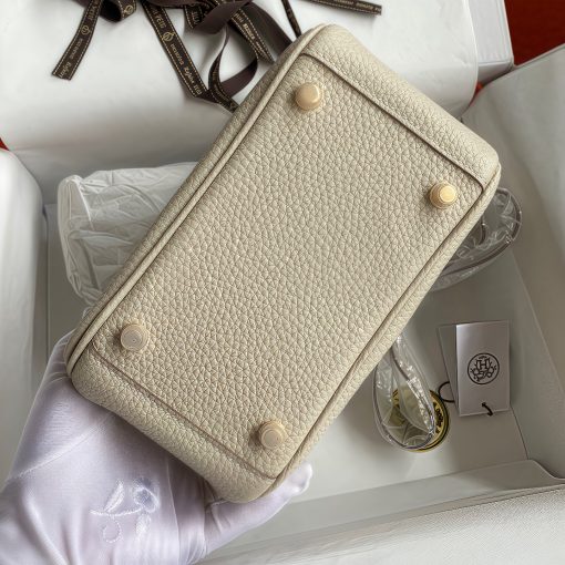 Haute Couture Lindy Mini 19cm - Semi-Handcrafted Waxed Thread TC Leather Bag with Gold Hardware (Shoulder/Crossbody/Hand Carry Women's Bag) - Image 17