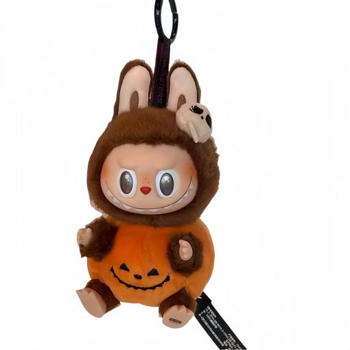 POP MART Halloween LABUBU Sit Sit Pumpkin Vinyl Plush Keychain – Trendy Collectible Figure - Image 7