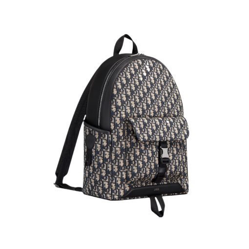 DIOR Men's Explorer Backpack in Oblique Jacquard & Grained Calfskin - Image 5
