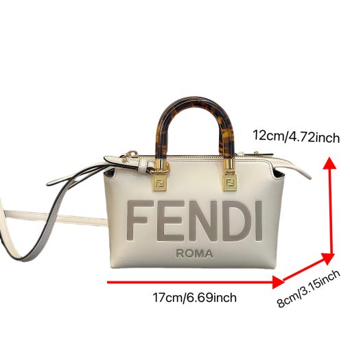 By the Way Mini Boston Bag in Calfskin – Adjustable & Detachable Strap - Image 3