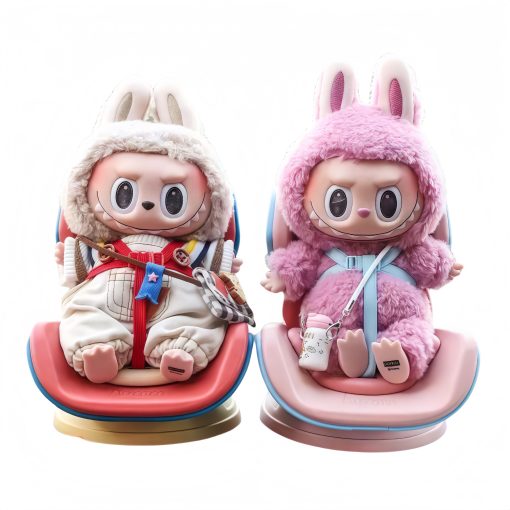 Labubu Generation 1, 2, and 3 Compatible Safety Seat & Car Air Vent Cute Car Decor Hanging Ornament