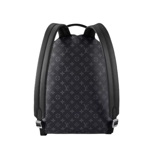 LOUIS VUITTON Discovery Classic Monogram Coated Canvas with Calf Leather Trim Backpack, Small, Men's, Black - Image 5