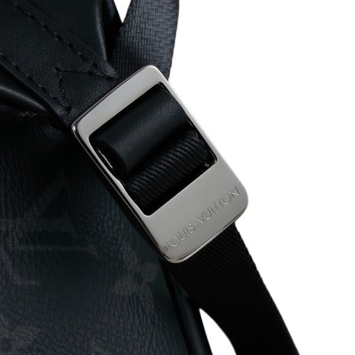 LOUIS VUITTON Discovery Classic Monogram Coated Canvas with Calf Leather Trim Backpack, Small, Men's, Black - Image 12